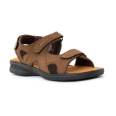 KHADIM - Brown Mens Floater Sandals - None