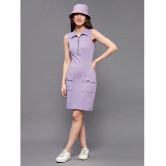 Miss Chase - Lavender Polyester Womens Bodycon Dress ( Pack of 1 ) - None