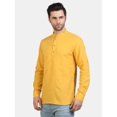 liferoads - Mustard Cotton Men's Regular Kurta ( Pack of 1 ) - None