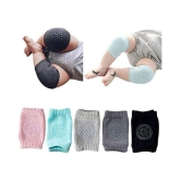 EIGHTEEN ENTERPRISE Assorted Coton Baby Knee Pad -Pack of 2 (2 Pair)