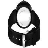 Rhonium Black Silicon Digital Mens Watch