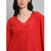 Curvydrobe Crepe Red Beach Dresses - Single - None