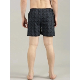 broon Pack of 3 Cotton Mens Boxer- ( Black,Brown,Grey ) Boxer Shorts - None