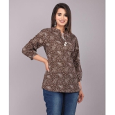 JC4U - Brown Cotton Blend Women's Regular Top ( Pack of 1 ) - None