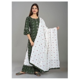 Lee Moda - Green Straight Rayon Women's Stitched Salwar Suit ( Pack of 1 ) - L