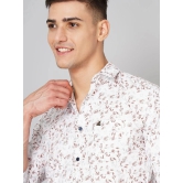 Paul Street 100% Cotton Slim Fit Printed Full Sleeves Mens Casual Shirt - Brown ( Pack of 1 ) - None