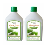 BHUMIJA LIFESCIENCES Plain Wheat Grass Juice Health Drink Liquid 2 l Pack of 2