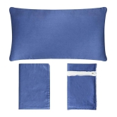 PINDIA Pack of 8 Blue Pillow Cover - Blue