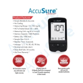 AccuSure Sensor Glucometer Test Strips Pack of 1(Pack of 25)