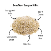Future Foods Premium Barnyard Millet | Jhangora/Sanwa | Gluten Free | Good Source of Protein & Fiber | With More Iron & Zinc Content | Ideal for Celiac & Diabetes Patients | 450g
