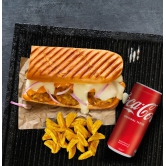 Delhi Tikki Sandwich + Side + Coke