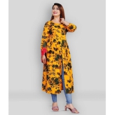 Smien - Yellow Rayon Womens Front Slit Kurti ( Pack of 1 ) - None