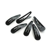 FOK Black Casual Hair Clip - Black