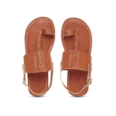 Boy Brown Braid Kohlapuri Sandal 26