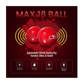 CYOMI Max18 Ball 5 W Bluetooth Speaker Bluetooth v5.0 with SD card Slot,USB,Aux Playback Time 5 hrs Red - Red