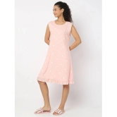 Smarty Pants - Peach Cotton Womens Nightwear Night Dress ( Pack of 1 ) - None