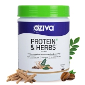 Oziva Protein & Herbs for Men Cafe Mocha 500G: 23G Whey Protein, 15 Multivitamins for Muscle Building, Recovery, and Stamina. Certified Clean.-Oziva Protein & Herbs For Men, Cafe Mocha 500G | 23G