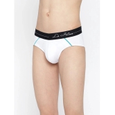 La Intimo White Cotton Mens Briefs ( Pack of 1 ) - None