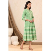 Juniper Rayon Green Regular Dress - Single - None