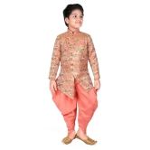 Ahhaaaa Ethnic Wear Sherwani/Indo Western With Dhoti Pant For Kids and Boys - None