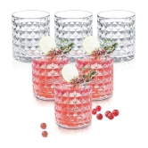 Treo By Milton Knitts 260 Juice Glass Tumbler, Set of 6, 260 ml Each, Transparent | Easy to Clean | Dishwasher Safe | Water | Juice | Kitchen Items