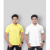 in365 - White Cotton Blend Regular Fit Mens Polo T Shirt ( Pack of 2 ) - None