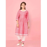 Aarika Pink Cotton Girls Kurti ( Pack of 1 ) - None