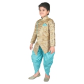 Ahhaaaa Ethnic Wear Sherwani/Indo Western With Dhoti Pant For Kids and Boys - None