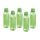 Milton Prime 1000 Pet Water Bottle, Set of 5, 1 Litre Each, Green - Green