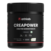 Athlab (by Nutrabay) CreaPower Micronized Creatine Monohydrate Powder - 100g | 100% Creapure® from Germany | NABL Lab Tested | 3g Creatine/Serving | Increases Muscle Mass, Strength, & Power