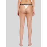 ILRASO - Beige Nylon Solid Women's Thongs ( Pack of 1 ) - None