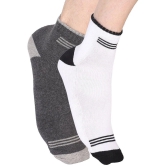 Bodycare - Cotton Blend Mens Striped Multicolor Ankle Length Socks ( Pack of 2 ) - Multicolor