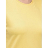 Dollar Yellow Cotton Blend Regular Fit Womens T-Shirt ( Pack of 1 ) - None