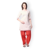 Women White Patiala Pants