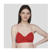 TCG Pack of 2 Cotton Blend Non Padded Womens Everyday Bra ( Red ) - None