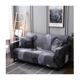 House Of Quirk 1 Seater Polyester Sofa Cover ( Pack of 1 ) - Dark Grey