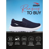 ASIAN SUPERWALK-19 Navy Mens Sports Running Shoes - None