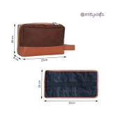 PrettyKrafts Brown Travel Kit - 2 Pcs - Brown