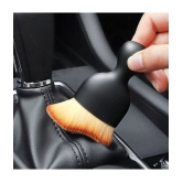 HOMETALES Mini Plastic Dusting Brush for Car Dashboard Cleaning, Inside cleaning Purpose Only (Pack of 1)