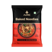 Auric Baked Instant Chinese Schezwan Noodles 70g (Pack of 6) Baked, Not Fried | Zero Maida, Zero Oil & Zero MSG | Rich Vegetarian International Flavour | Easy To Make Millet Noodles With 50% More Protein