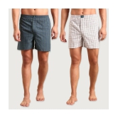 Joven Multicolor BOXER SHORTS Cotton Mens Boxer- ( Pack of 2 ) - None