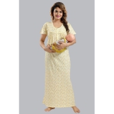 FOMTI Yellow Cotton Nighty Single - Free Size