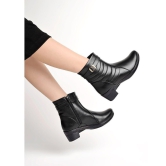 Shoetopia - Black Women''s Ankle Length Boots - None