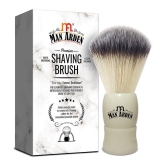 Man Arden Royal White Premium Shaving Brush With Ultra Soft & Absorbent Bristles & Long Handle | Cruelty Free | For A Smooth Shave