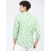 Ketch 100% Cotton Slim Fit Printed Full Sleeves Mens Casual Shirt - Green ( Pack of 1 ) - None