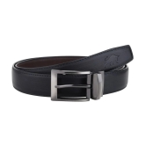 samtroh - Black PU Mens Reversible Belt ( Pack of 1 ) - None