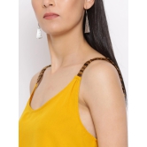 ALL WAYS YOU Women Top Crepe fabric  Yellow XS