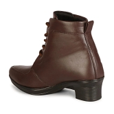 Commander Shoes - Brown Womens Ankle Length Boots - None