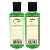 Khadi Herbal Aloevera Shampoo 420 mL Pack of 2