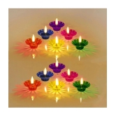 Craftam Plastic Diwali Diya - Pack of 12